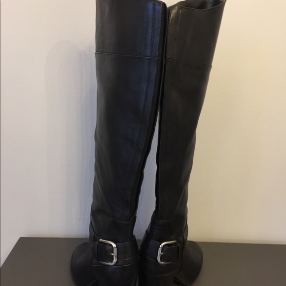 Vince Camuto Black Sidney tall leather boot - Picture 4 of 8